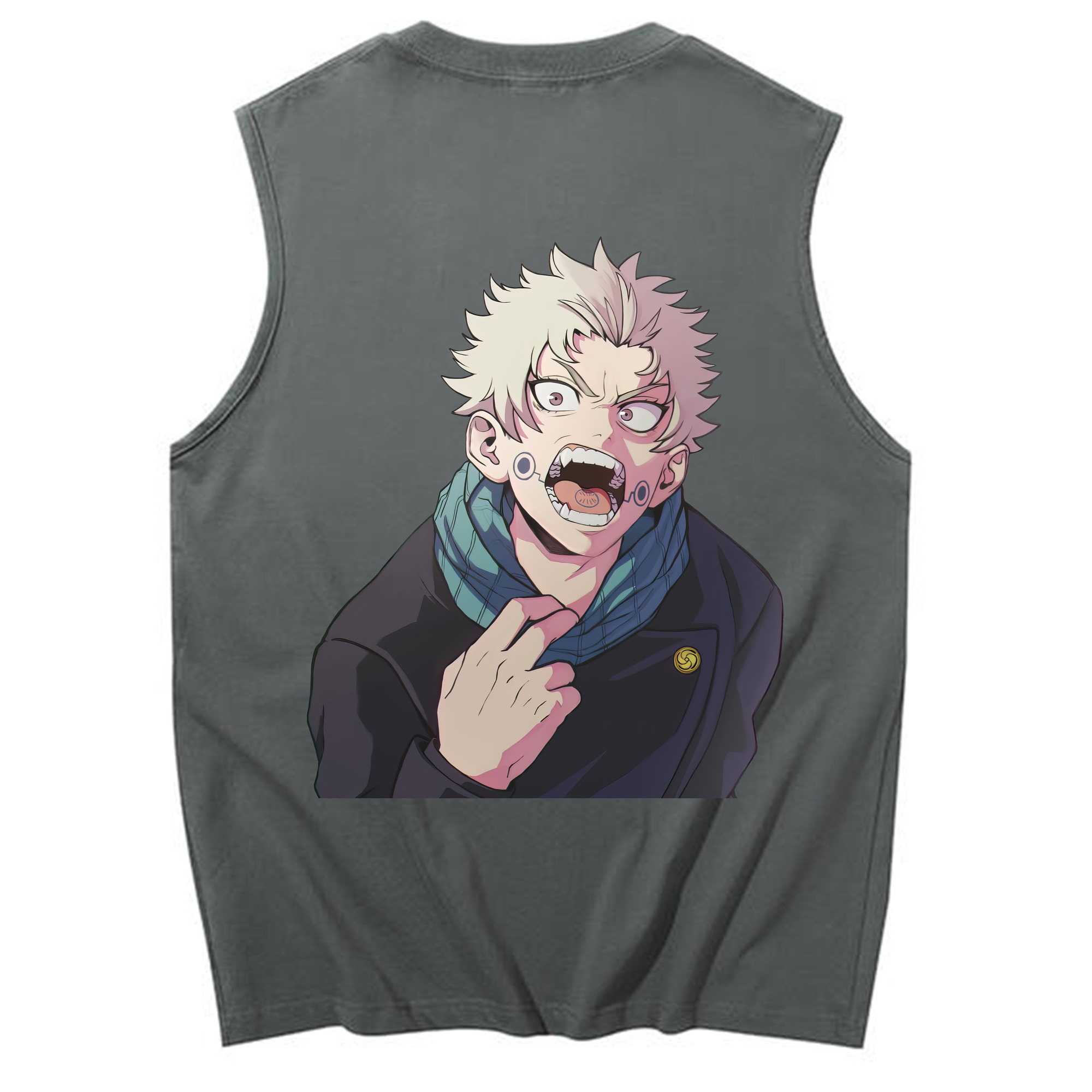 （画像用） 呪術廻戦 Jujutsu Kaisen コットン100％タンクトップ（背面プリント）